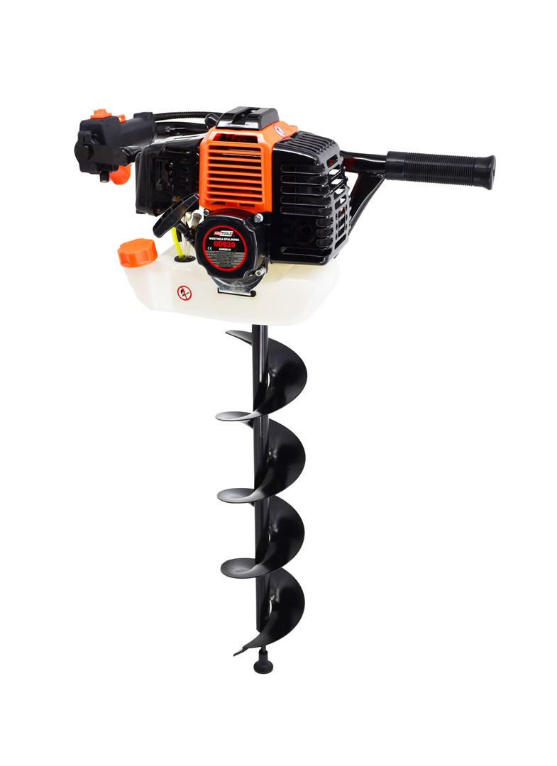 AWTOOLS AUGER / PETROL SOIL DRILL RIG 2.95HP 2-STROKE +3 DRILL BITS (100,150,200mm) GD520