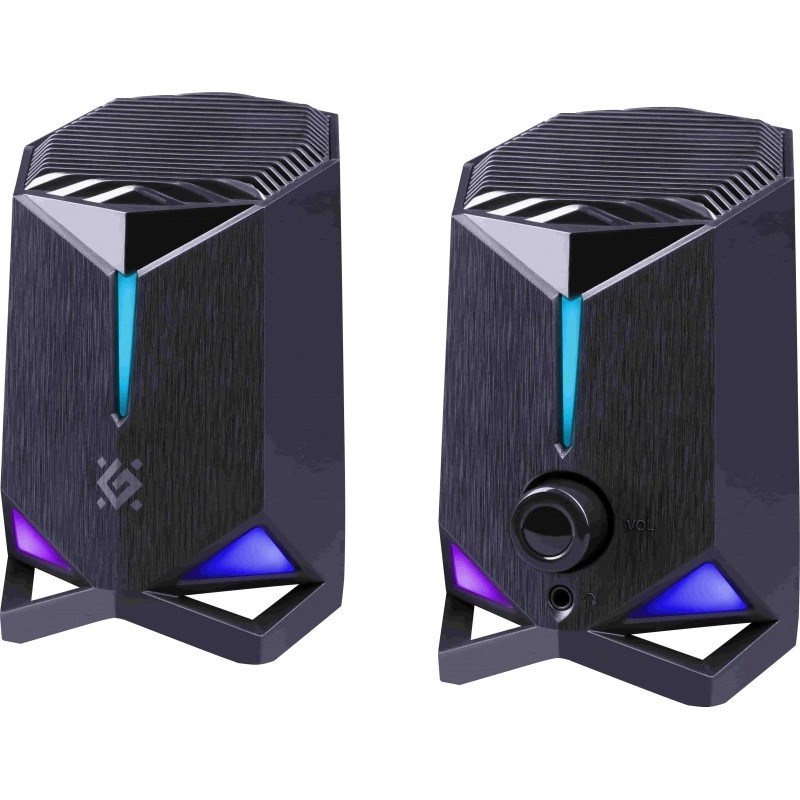 PC SPEAKERS ROCKET 2.0 6W LED USB BLACK