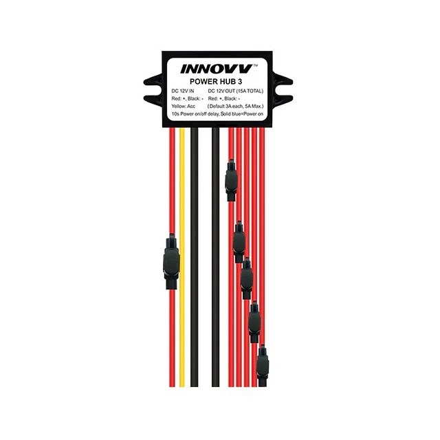 INNOVV Power Hub 3 vodootporni razdjelnik napajanja sa zaštitom akumulatora-0
