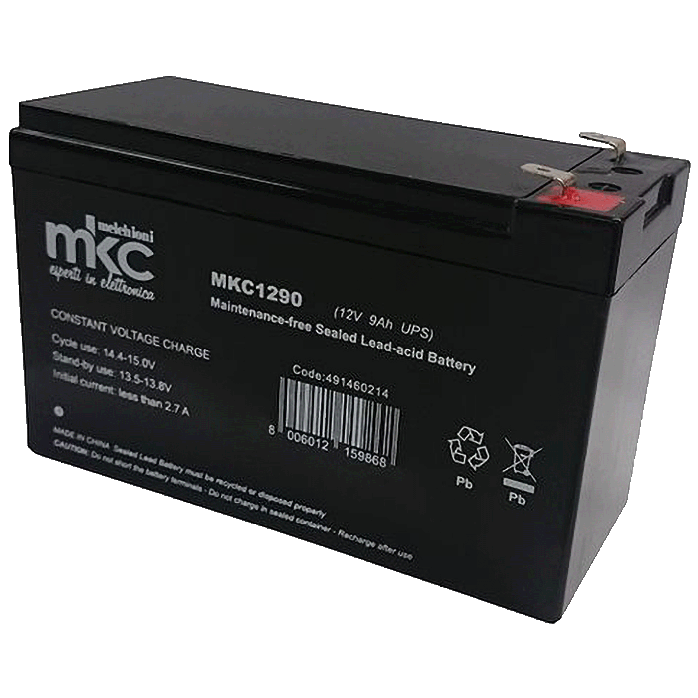 MKC MKC1290H Akumulatorska Baterija 12V 9Ah-0