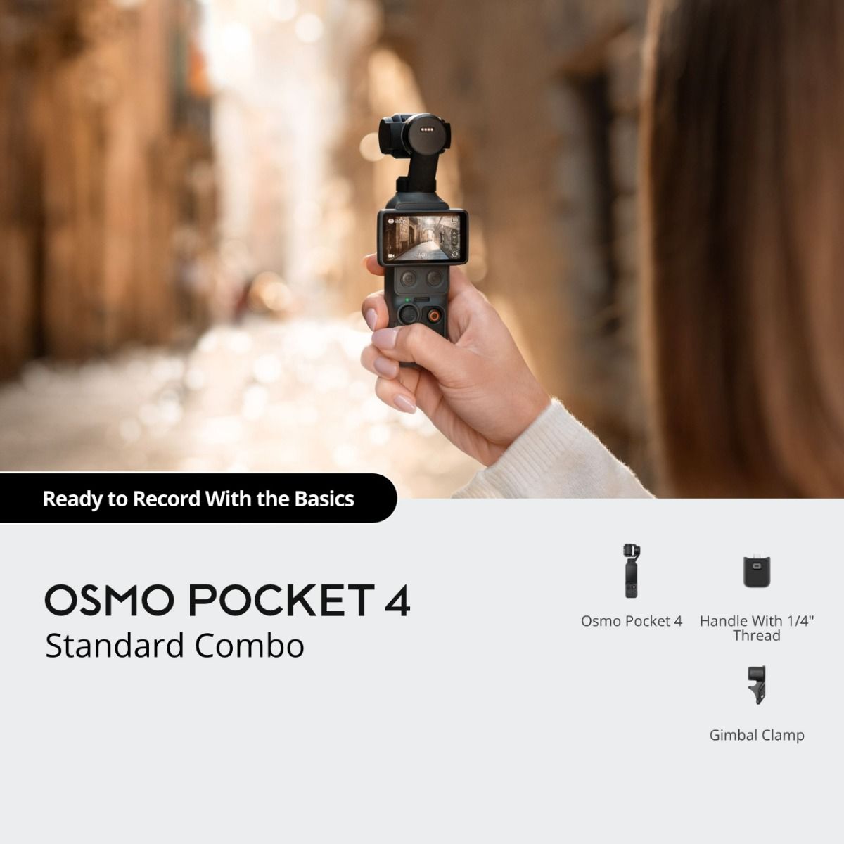 Kamera DJI Osmo Pocket 4 Standard Combo (1" CMOS, 4K/240fps, 107 GB, crna boja)-6