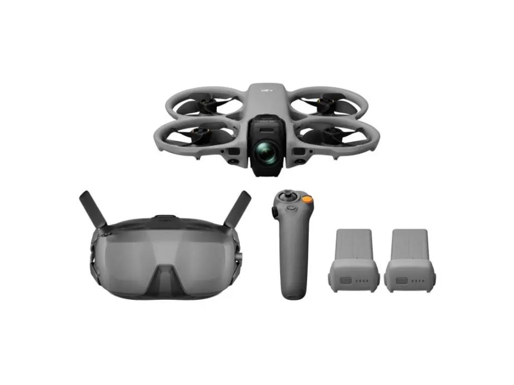 Dron DJI Avata 360 Motion Fly More Combo (DJI Goggles N3) (Dual 1/1.1" CMOS, 8K HDR 360°, do 23 min leta, 42 GB, siva boja)