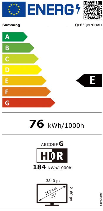 TV SAMSUNG QE65QN70HAUXXH (165 cm, 4K UHD, Neo QLED, Smart TV, HDR10+, DVB-T2/C/S2)-3