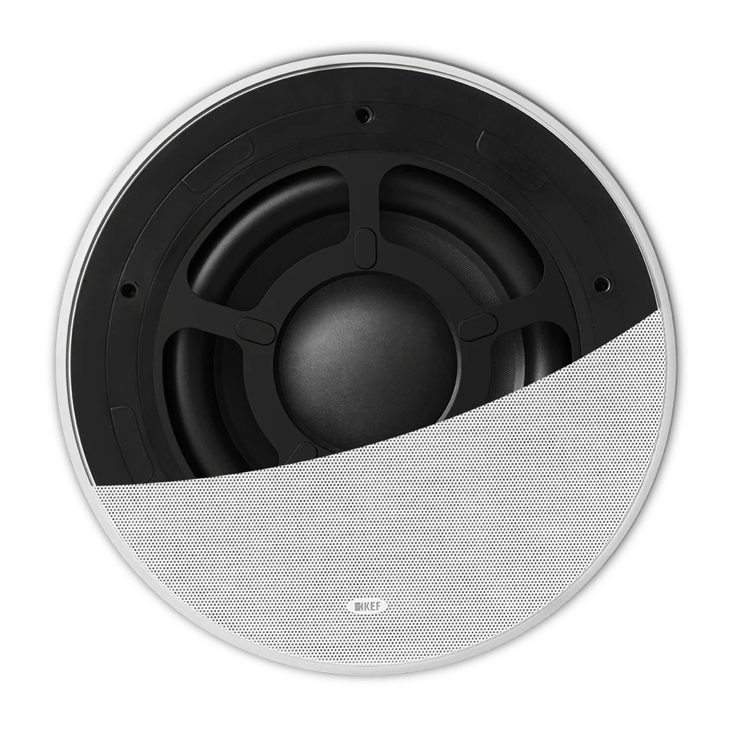 Ugradbeni subwoofer KEF Ci250RRb-THX (10", THX Ultra, IP64, bijela boja)