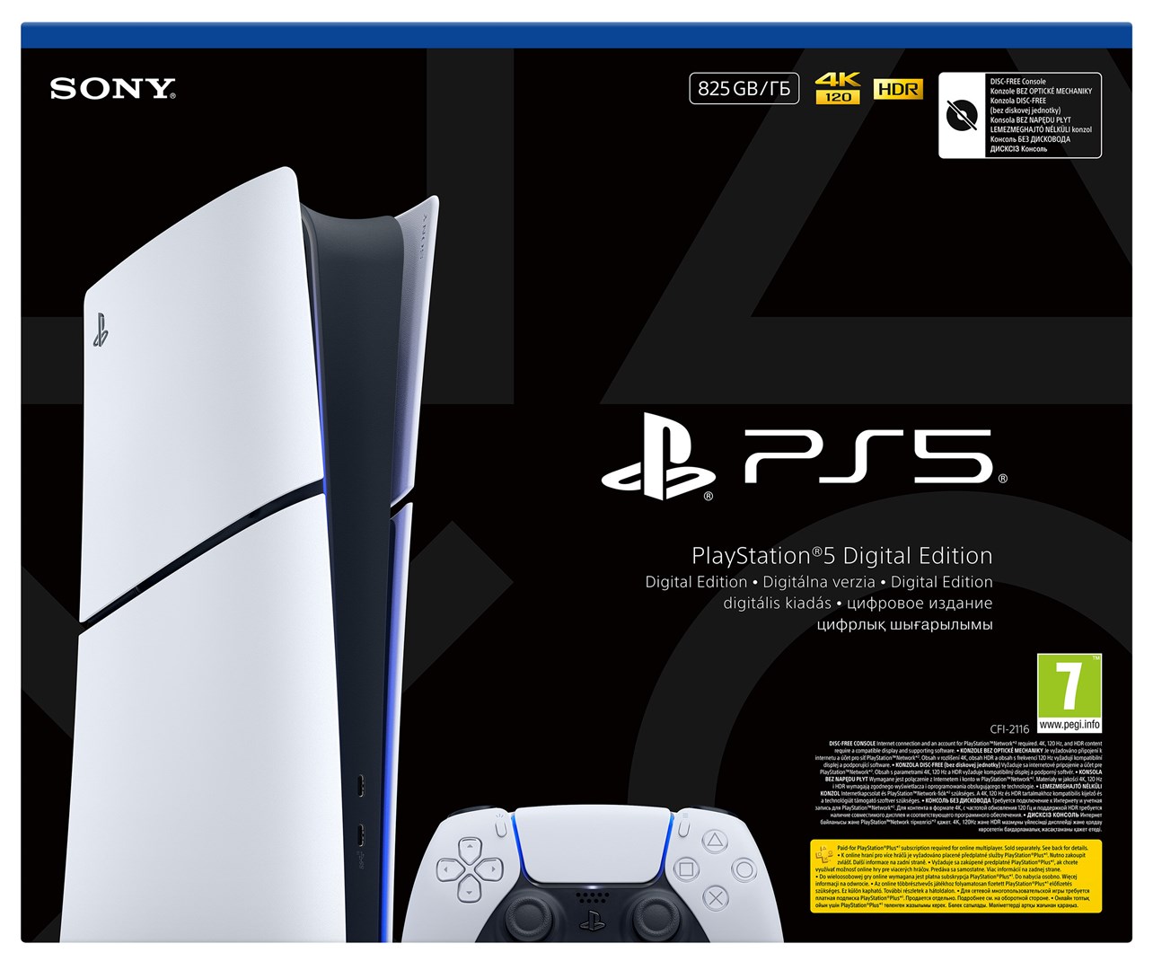 Igraća konzola SONY PlayStation 5 Slim Digital Edition E chassis + PS5 Dualsense Wireless Controller-7