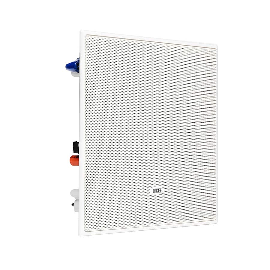 Ugradbeni zvučnik KEF Ci160ES (6.5", 2-sistemski, 100 W, kvadratni, IP64, bijela boja)-1