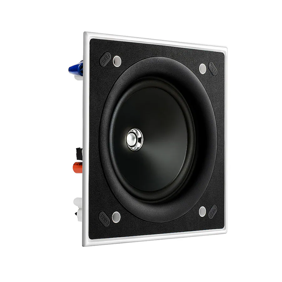 Ugradbeni zvučnik KEF Ci160ES (6.5", 2-sistemski, 100 W, kvadratni, IP64, bijela boja)