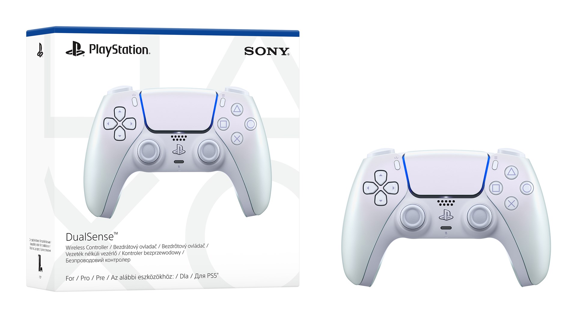 Kontroler SONY PLAYSTATION 5 Dualsense Wireless Chroma Pearl v2-9