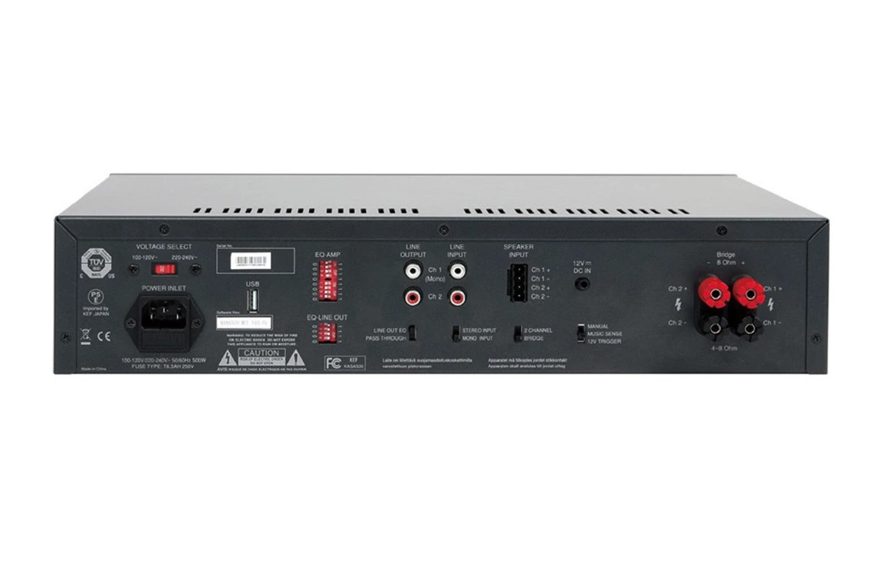 Pojačalo za subwoofer KEF KASA500 (500 W, DSP, rack 1U)-1