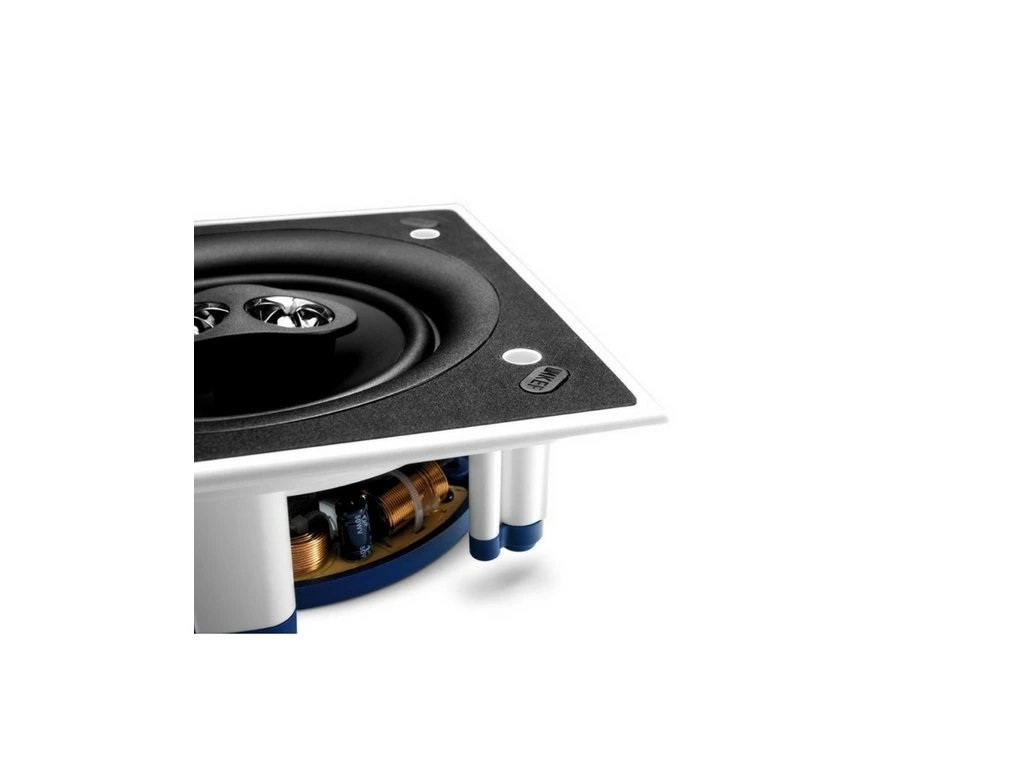 Ugradbeni zvučnik KEF Ci160CSds (6.5", Dual Stereo, 80 W, kvadratni, bijela boja)-2