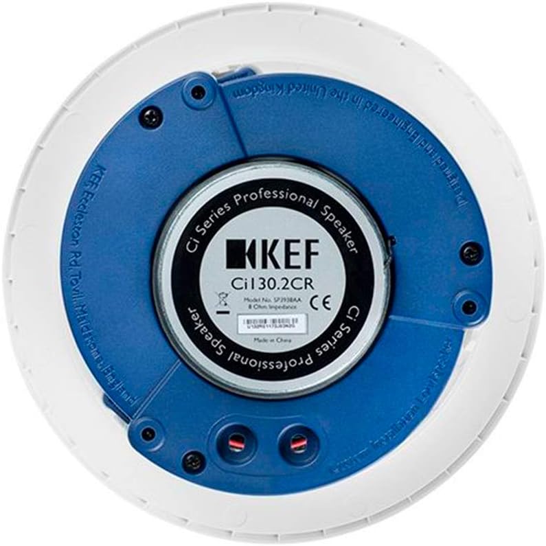 Ugradbeni zvučnik KEF Ci130.2CR (5.25", 2-sistemski, 80 W, okrugli, bijela boja)-2