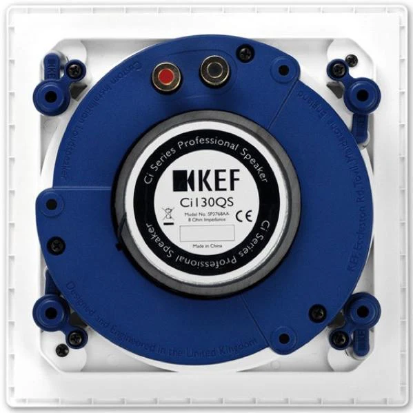 Ugradbeni zvučnik KEF Ci130QS (5.25", 2-sistemski, 100 W, kvadratni, bijela boja)-3