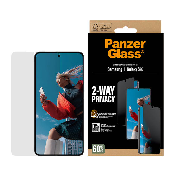 Staklo zaštitno PANZERGLASS za SAMSUNG GALAXY S26, 2-way privacy-1