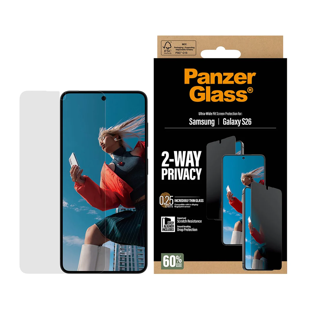 Staklo zaštitno PANZERGLASS za SAMSUNG GALAXY S26, 2-way privacy-2