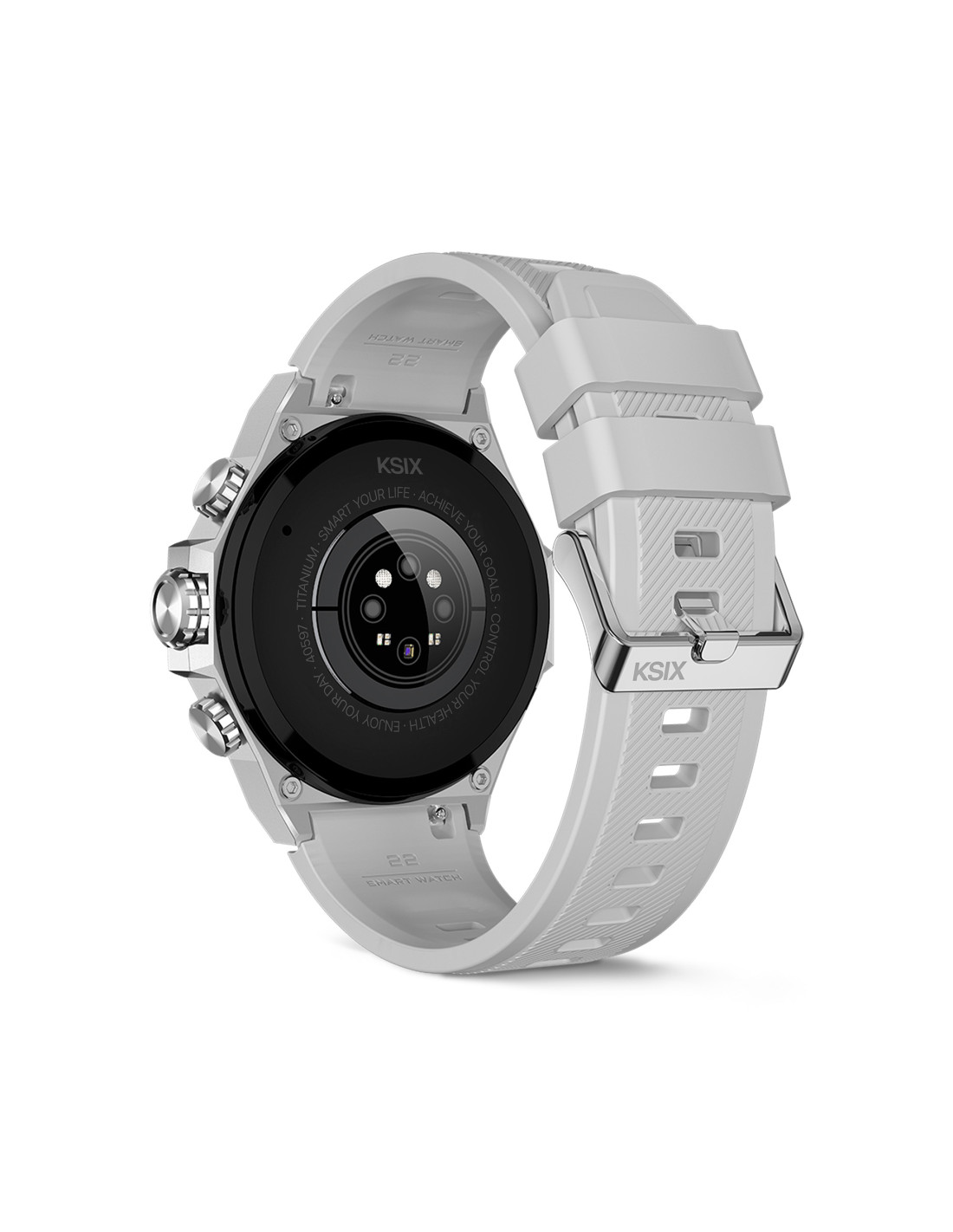 Pametni sat KSIX AMOLED, Titanium, 1.43”, srebrni-3