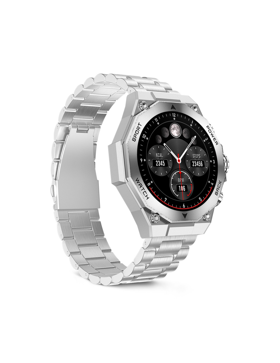 Pametni sat KSIX AMOLED, Titanium, 1.43”, srebrni-1