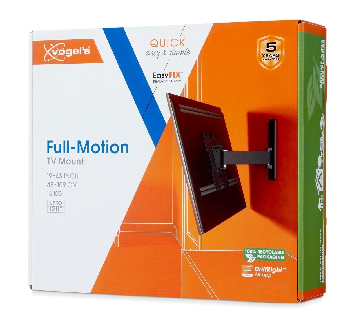 Zidni nosač za TV VOGELS TVM 1623 + VOGELS TVM 1223-10