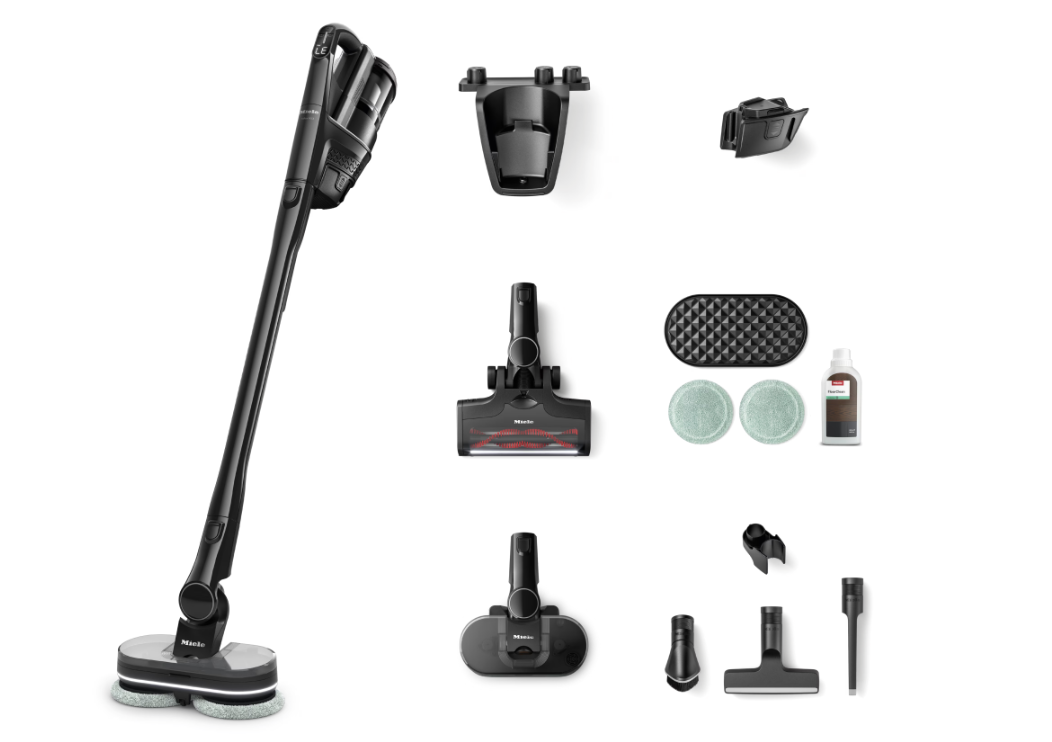 Štapni usisavač MIELE Triflex HX3 Aqua (do 70 min, HEPA, 3-u-1, pranje podova, crna boja)