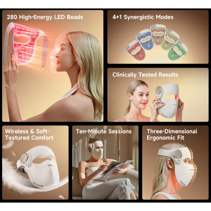 Dreame Chrona Anti-Aging Skincare Mask, LED face mask-3