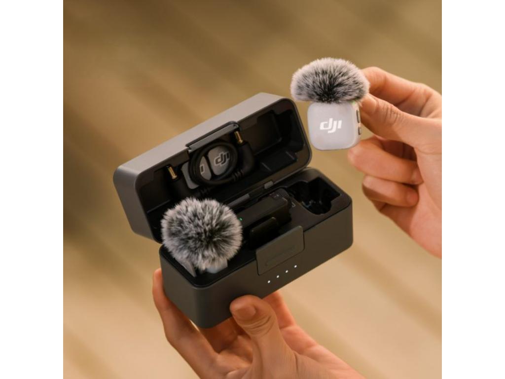 Bežični mikrofon DJI Mic Mini 2 (2 TX + 1 RX + Charging Case, crna boja)-0