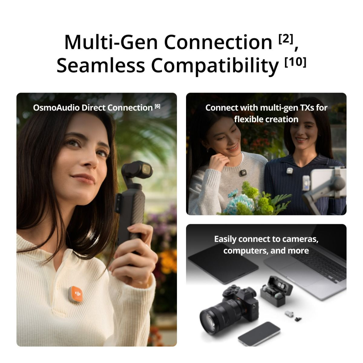 Bežični mikrofon DJI Mic Mini 2 (2 TX + 1 Mobile RX + Charging Case, crna boja)-2