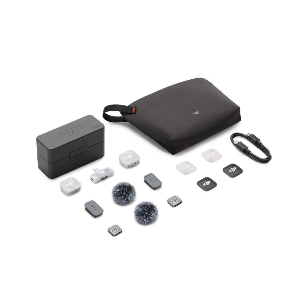 Bežični mikrofon DJI Mic Mini 2 (2 TX + 1 Mobile RX + Charging Case, crna boja)-0