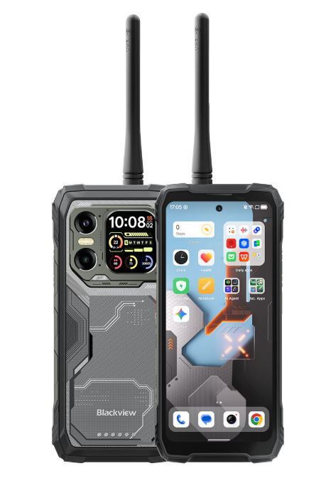 Mobitel BLACKVIEW Xplore 1 Walkie Talkie (6.78" IPS, 120Hz, Dimensity 7050, 16 GB RAM, 512 GB, 64 MP + 20 MP, 20000 mAh, crna boja)