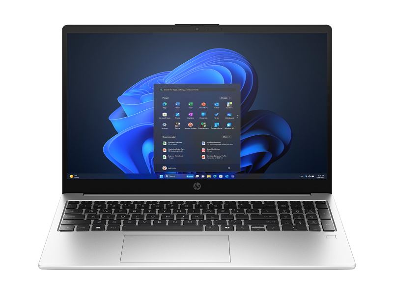 Laptop HP 250R G10 (15.6", IPS, FHD, Intel Core 3 100U, 16 GB, 512 GB SSD, Intel Graphics, FreeDOS, srebrna boja)