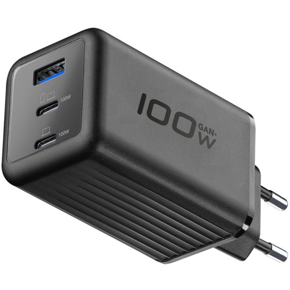 Punjač CELLULARLINE, GAN+ USB-A/2x, USB-C/1x, 100W-2