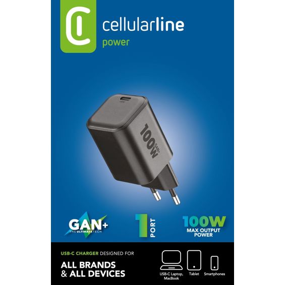 Punjač CELLULARLINE, GAN+, 100W-3