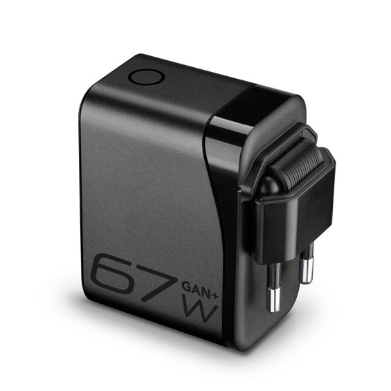 Punjač CELLULARLINE, GAN+, Powerview IQ, 2x UCB-C/USB-A, Kabel C-C, 67W-2