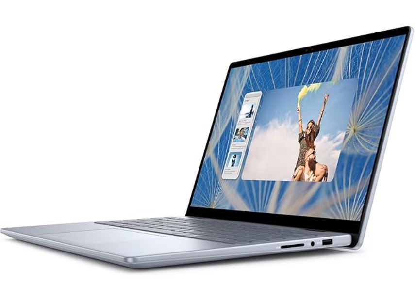 Laptop DELL Inspiron 14 7445 (14", WUXGA, Touchscreen, AMD Ryzen 5 8640HS, 16GB, 512GB SSD, AMD Radeon 760M, Windows 11, Non-HR tipkovnica, Ice Blue)-1