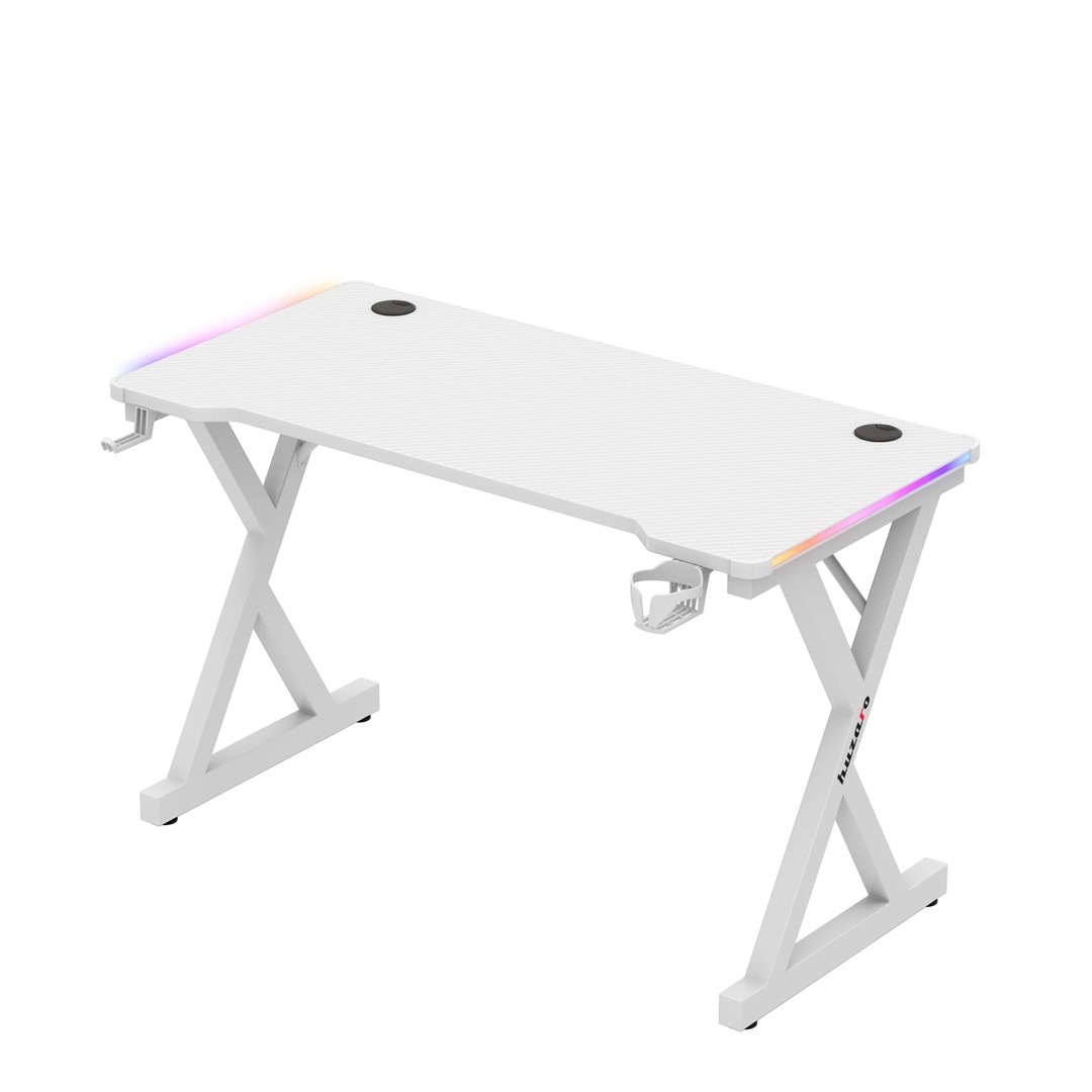 Gaming stol HUZARO Hero 2.3 RGB, bijela boja-2