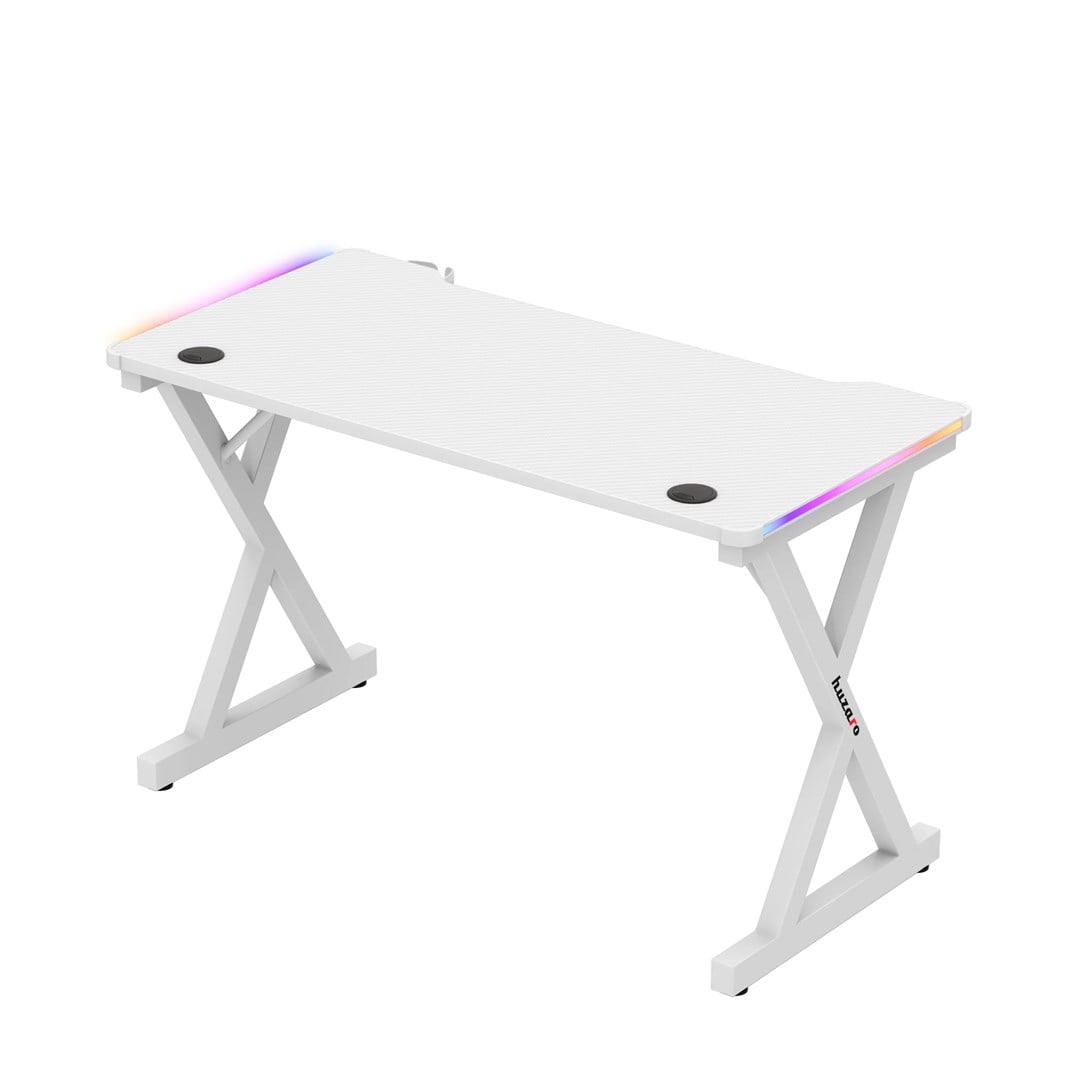 Gaming stol HUZARO Hero 2.3 RGB, bijela boja-0