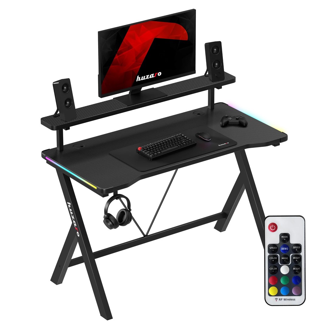 Gaming stol HUZARO Hero 1.9 RGB, crna boja-3