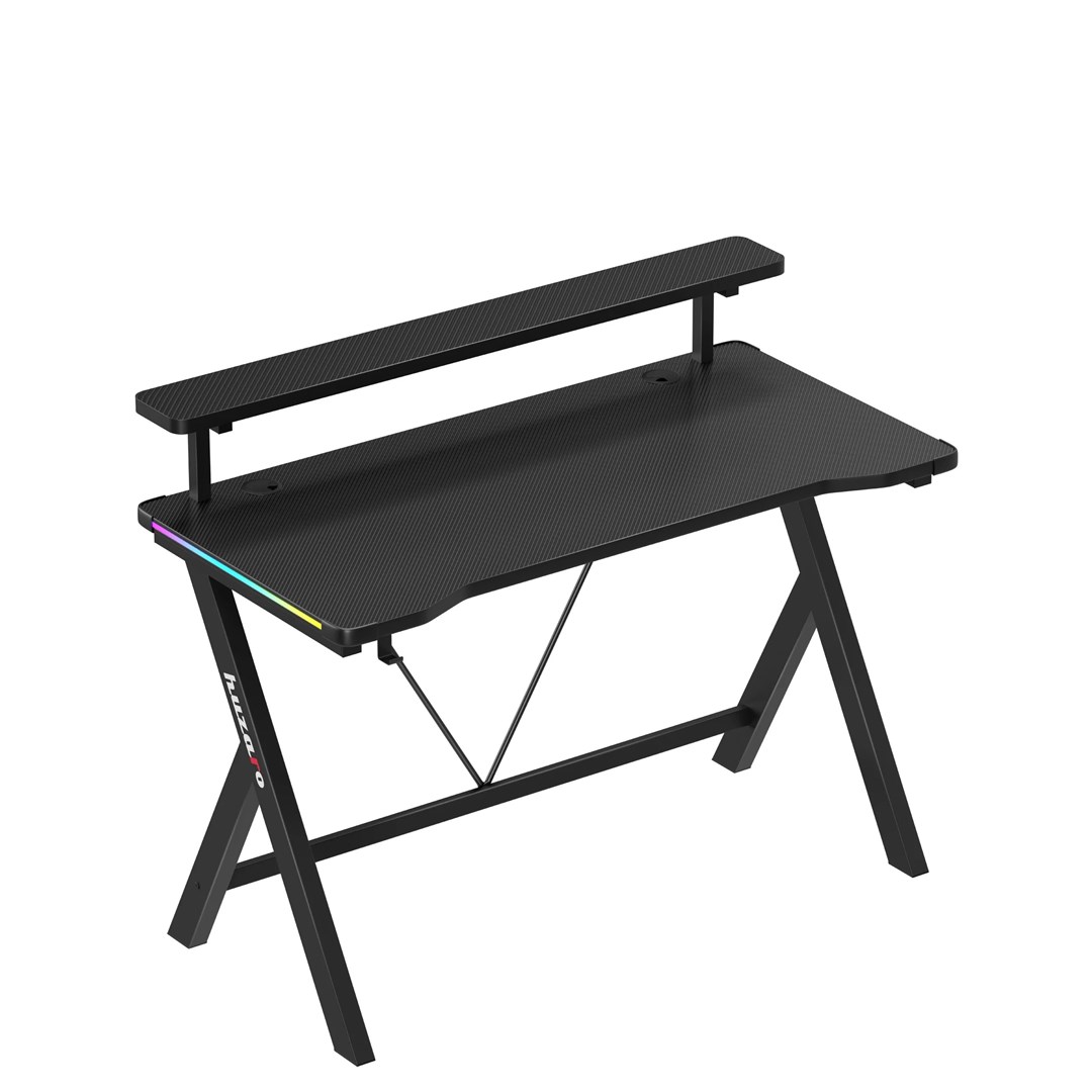 Gaming stol HUZARO Hero 1.9 RGB, crna boja-1