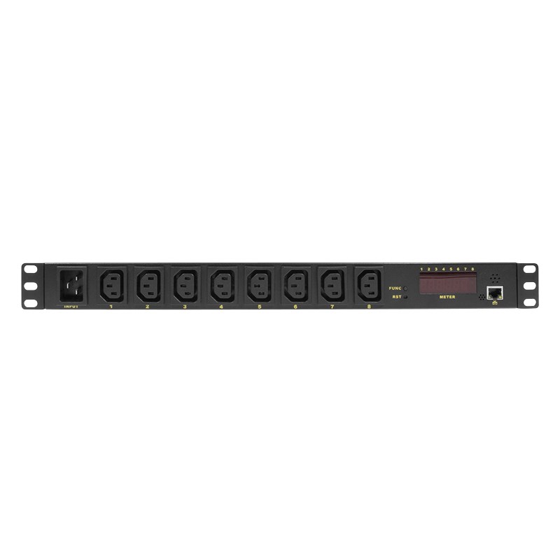 LogiLink PDU8P01 power distribution unit (PDU) 8 AC outlet(s) 1U Black-0