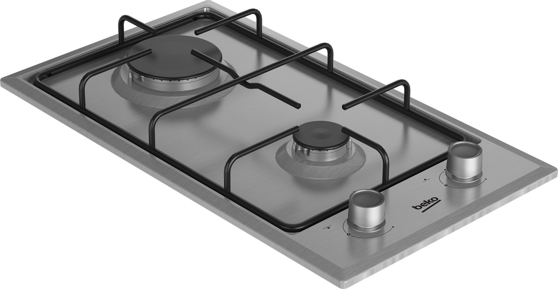 Ugradbena ploča za kuhanje BEKO HDCG 32220 FX (30 cm, 2 plamenika, Inox)-1