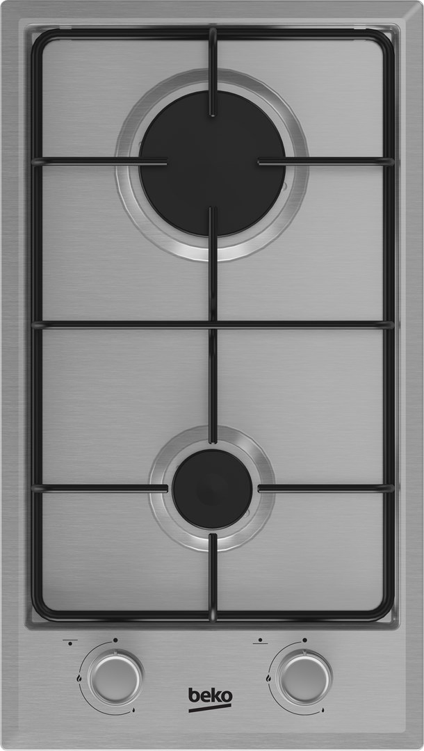 Ugradbena ploča za kuhanje BEKO HDCG 32220 FX (30 cm, 2 plamenika, Inox)