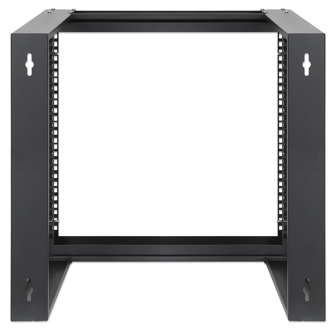 Zidni mrežni ormar INTELLINET 19" 9U otvoreni zglobni, 450mm dubina, crna boja-4