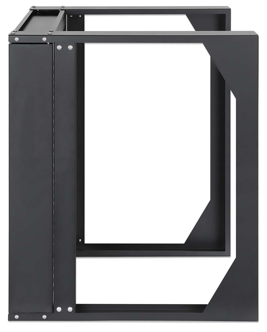 Zidni mrežni ormar INTELLINET 19" 9U otvoreni zglobni, 450mm dubina, crna boja-3