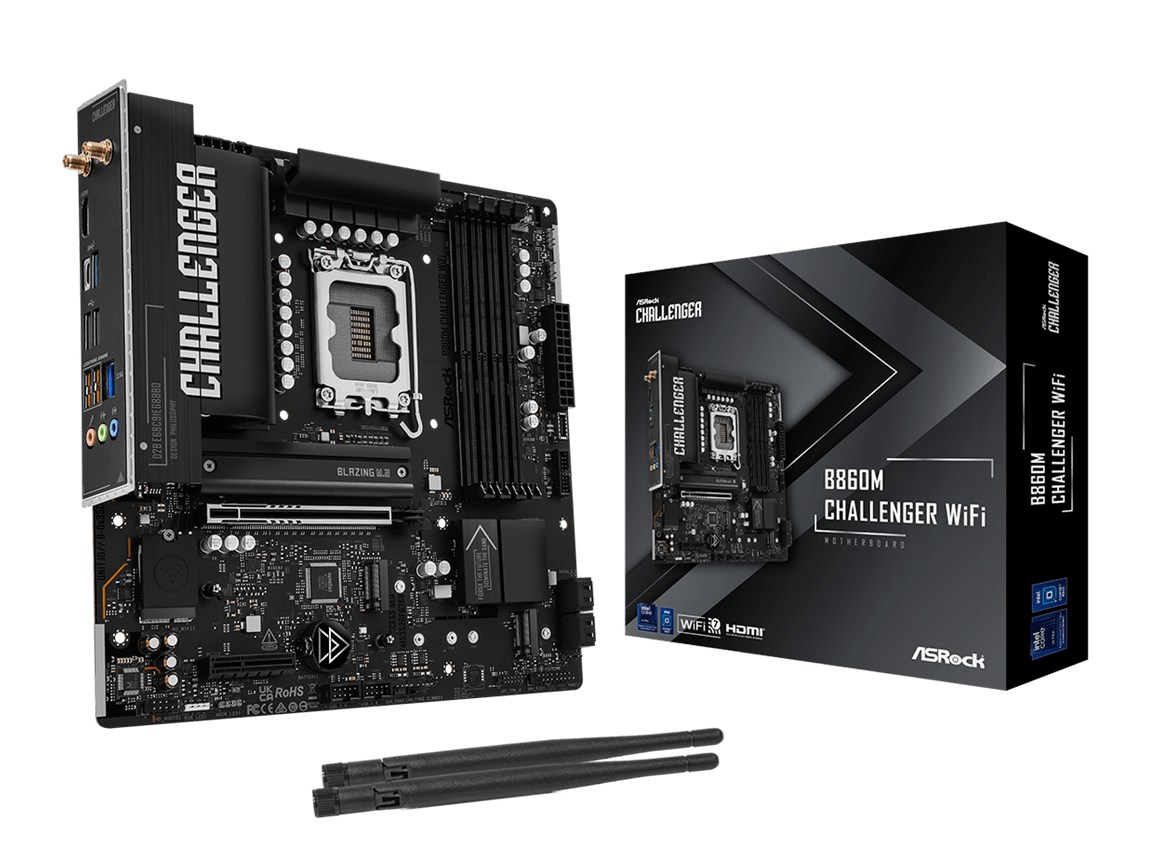Asrock B860M Challenger WiFi Intel B860 LGA 1851 (Socket V1) micro ATX-1