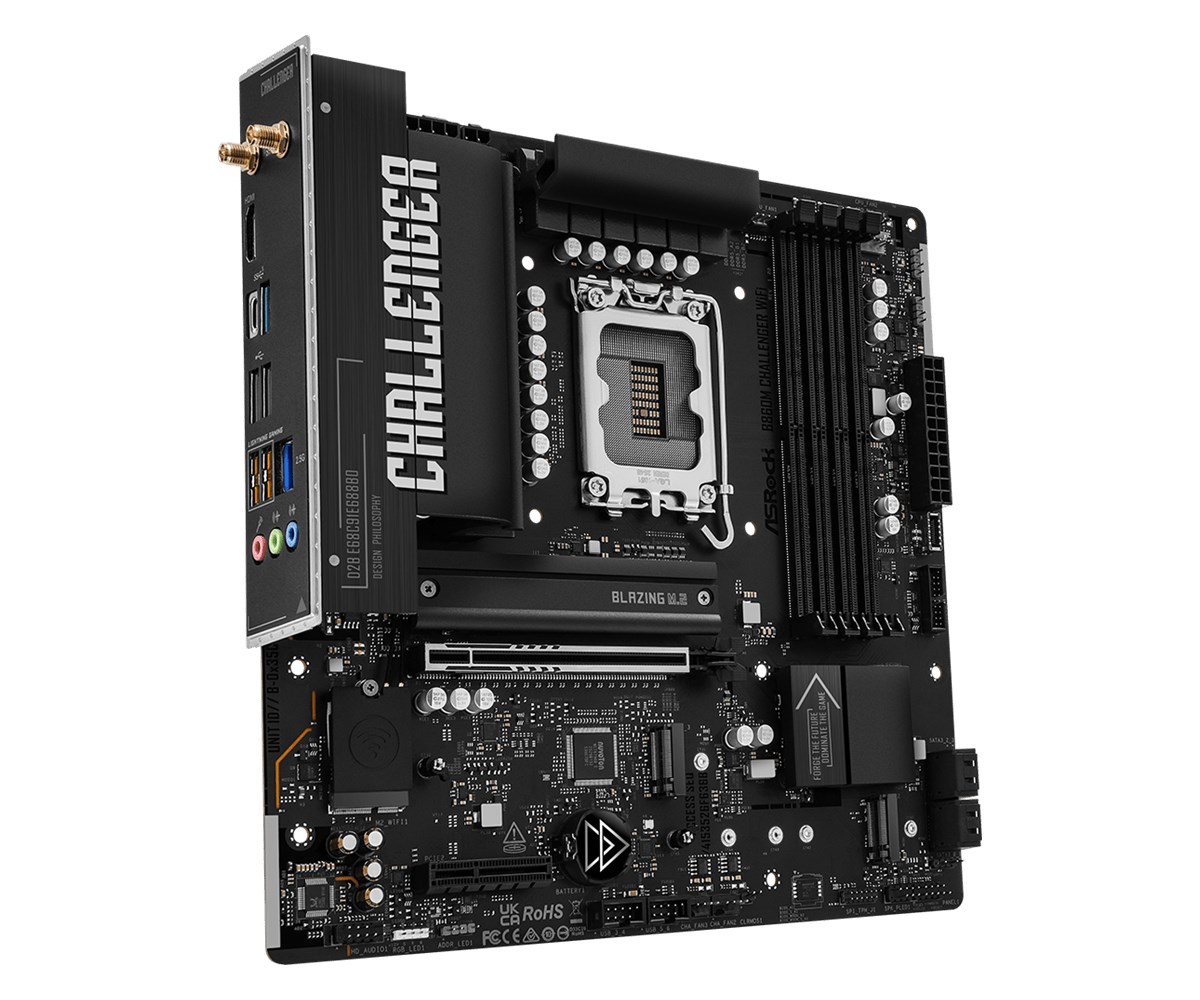 Asrock B860M Challenger WiFi Intel B860 LGA 1851 (Socket V1) micro ATX-4