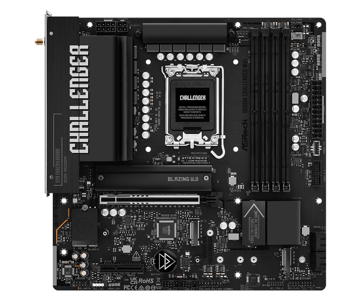 Asrock B860M Challenger WiFi Intel B860 LGA 1851 (Socket V1) micro ATX-2