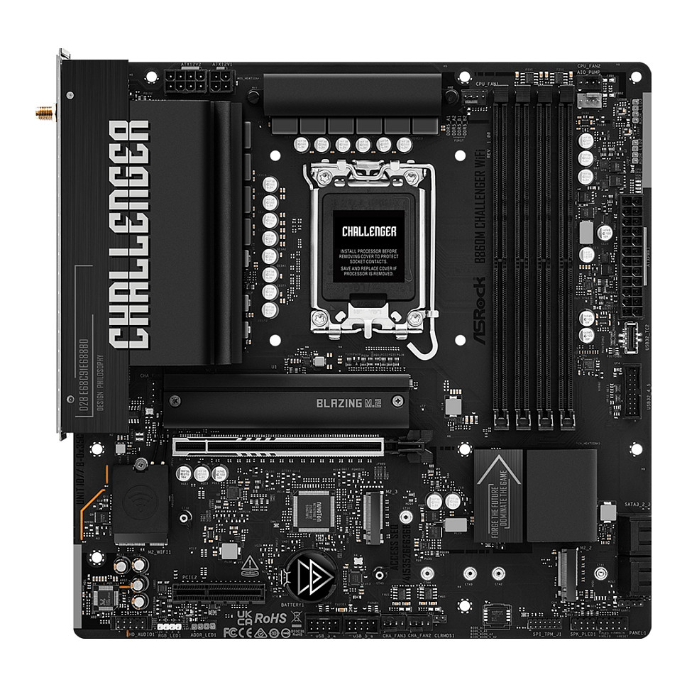 Matična ploča ASROCK B860M Challenger WiFi (B860, LGA1851, mATX)-1