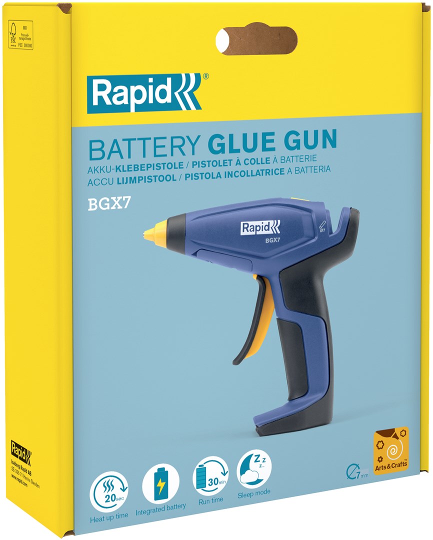 Bežična olovka za vruće ljepilo RAPID BGX7 plava boja-14