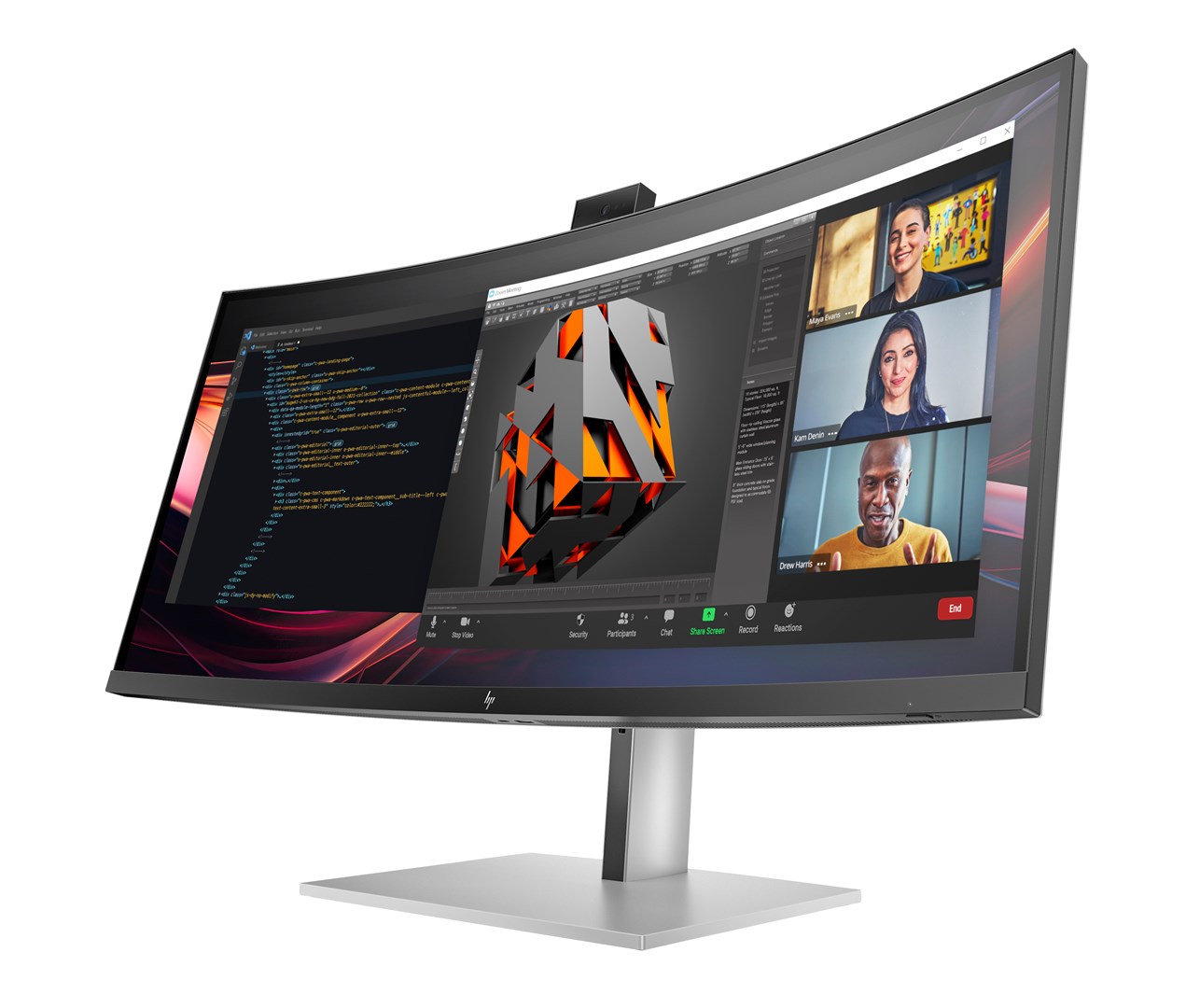 Monitor HP Series 7 Pro 734pm 34" (IPS Black, WQHD, 120Hz, 5ms, AMD FreeSync Premium, Thunderbolt 4 100W, 5MP web kamera)-4