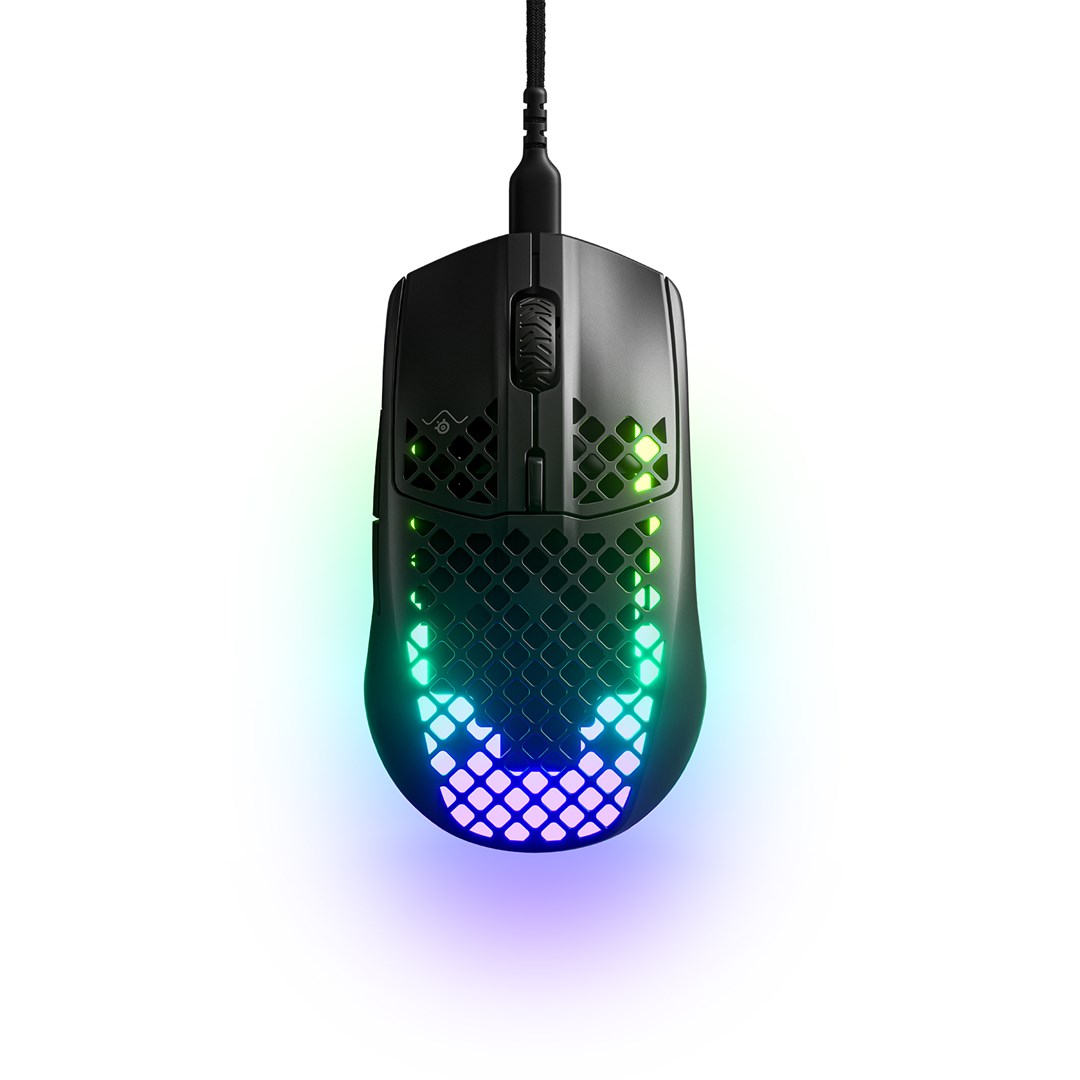 Gaming miš STEELSERIES Aerox 3 (2022) Onyx, žični - Obnovljeni proizvod