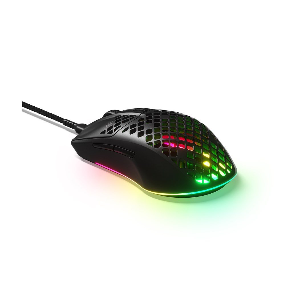 Gaming miš STEELSERIES Aerox 3 (2022) Onyx, žični - Obnovljeni proizvod-3