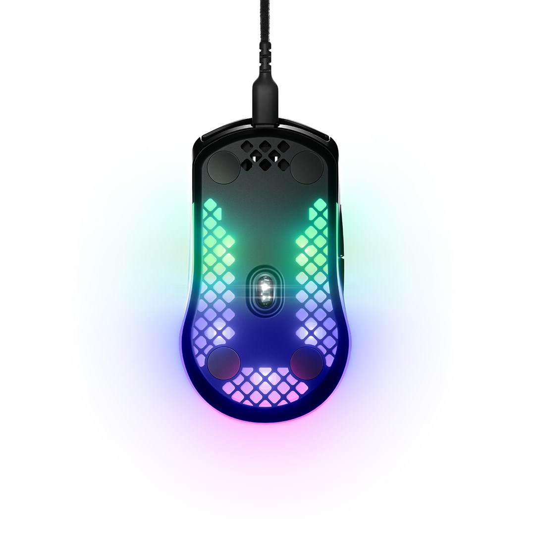 Gaming miš STEELSERIES Aerox 3 (2022) Onyx, žični - Obnovljeni proizvod-1